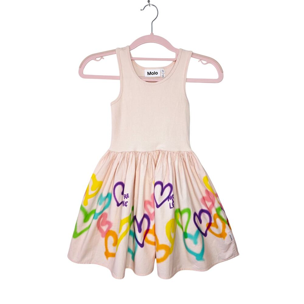 MOLO Blush Pink Spray-Can Detail Sleeveless Dress